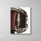 Prachtige rode snare drum canvas drummer art print (Voorkant)