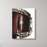 Prachtige rode snare drum canvas drummer art print