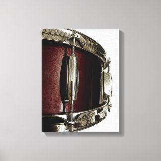 Prachtige rode snare drum canvas drummer art print