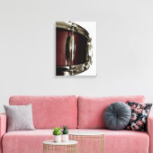 Prachtige rode snare drum canvas drummer art print (Insitu (Woonkamer))