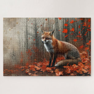 Prachtige Rode Vos Herfst Foliage 20x30 Legpuzzel