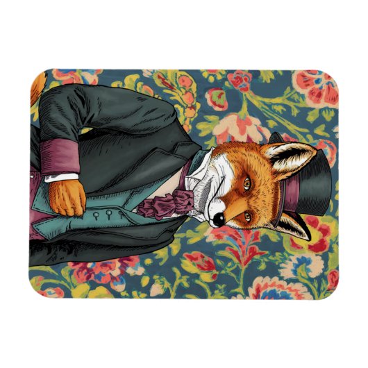 Prachtige rode vos in een pak magneet (Horizontaal)