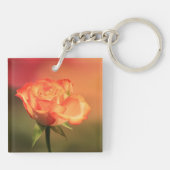 Prachtige Romantische foto van Roos Sleutelhanger (Achterkant)