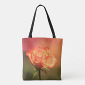 Prachtige Romantische foto van Roos Tote Bag (Achterkant)