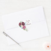 Prachtige Romantische Roos Spray Weddenschap Bedan Hart Sticker (Envelop)