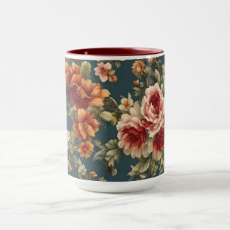 Prachtige romantische Rozen en prachtige bloemen Mok