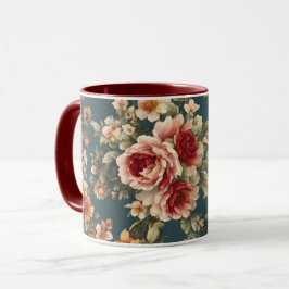 Prachtige romantische Rozen en prachtige bloemen Mok