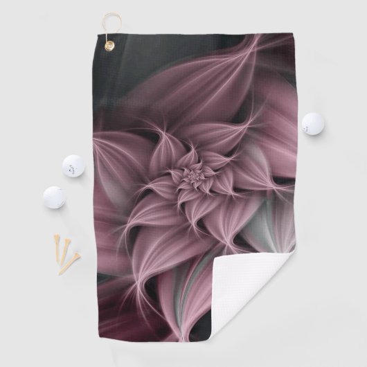 Prachtige Roos Bloem Fractal Golfhanddoek (Insitu)