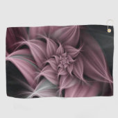 Prachtige Roos Bloem Fractal Golfhanddoek (Horizontaal)