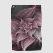 Prachtige Roos Bloem Fractal Golfhanddoek (Voorkant)