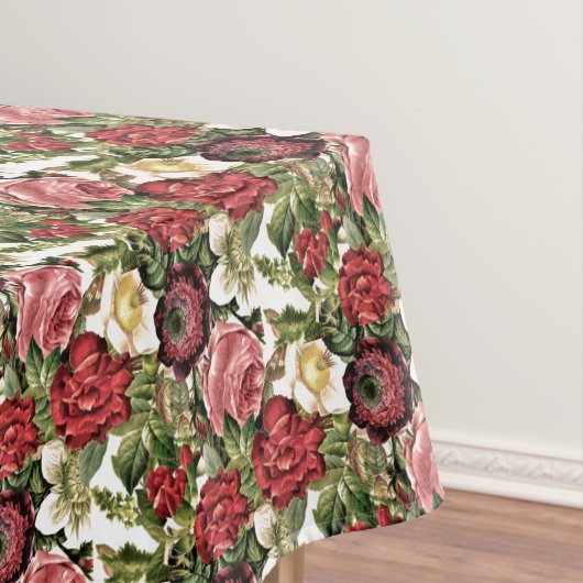 Prachtige Roos Mauve Pink Floral Tafelkleed (Voorbeeld)