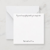 Prachtige Roos Note Kaart Notitiekaartje (Achterkant)