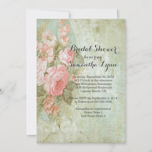 Prachtige  Roos Vrijgezellenfeest Kaart (Voorkant)