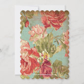 Prachtige  Roos Vrijgezellenfeest Kaart (Achterkant)