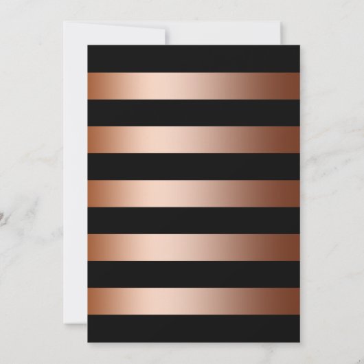 Prachtige rose goud / koper elke leeftijd verjaard kaart (Achterkant)