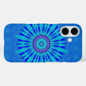 Prachtige Royal Blue Mandala Art Print Case-Mate iPhone Case (Achterkant (horizontaal))