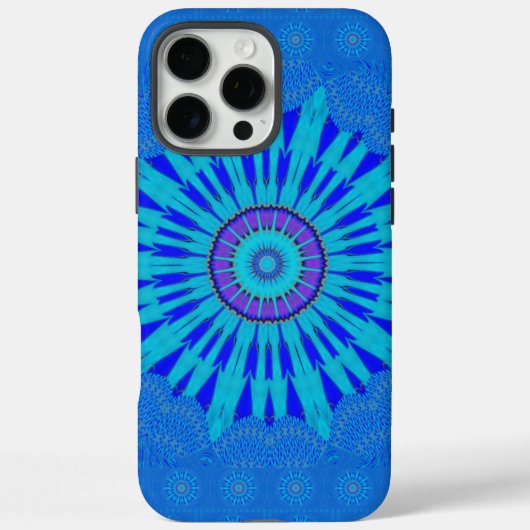 Prachtige Royal Blue Mandala Art Print Case-Mate iPhone Case (Achterkant)