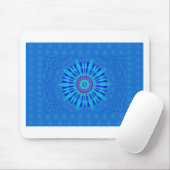 Prachtige Royal Blue Mandala Art Print Muismat (Met muis)