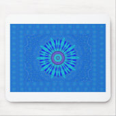 Prachtige Royal Blue Mandala Art Print Muismat (Voorkant)