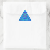 Prachtige Royal Blue Mandala Art Print Sticker (Tas)