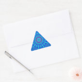 Prachtige Royal Blue Mandala Art Print Sticker (Envelop)