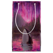 Prachtige roze aangepaste orca Killer Whale Gift B Klein Cadeauzakje (Voorkant)