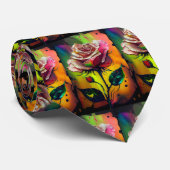Prachtige roze Abstracte Rozen formele stropdas (Opgerold)