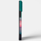 Prachtige roze-Blauwgroen tropische bloemenzonnekr Case-Mate iPhone Case (Achterkant / Rechts)