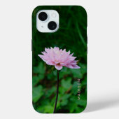 Prachtige roze bloem gepersonaliseerde naam Case-Mate iPhone case (Achterkant)