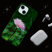 Prachtige roze bloem gepersonaliseerde naam Case-Mate iPhone case