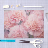 Prachtige roze bloemenanjer Waterverf kunst Tissuepapier (Craft)