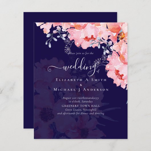 Prachtige Roze Bloesems TROUWSUITE - BUDGET (Voorkant / Achterkant)