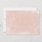 Prachtige Roze & Bordeauxkleurige Bloemen Elegante Save The Date (Achterkant)