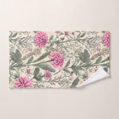 Prachtige roze botanisch bad handdoek (Handdoek)