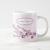 Prachtige roze Cherry Blossom, aangepast op twee z Grote Koffiekop (Rechts)