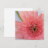 Prachtige roze chrysanthemum Jouw tekst platte Kaa (Voorkant / Achterkant)