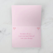 Prachtige Roze Chrysanthemum Moederdag Kaart (Binnen)