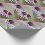 Prachtige roze Daisies Cadeaupapier (Hoek)
