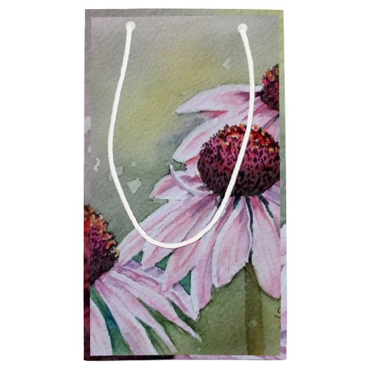 Prachtige roze Daisies Klein Cadeauzakje (Achterkant)