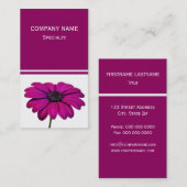 Prachtige roze Daisy Visitekaartje (Voorkant / Achterkant)