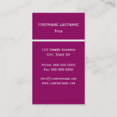 Prachtige roze Daisy Visitekaartje (Achterkant)