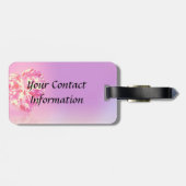 Prachtige Roze Diamant-Glitter Ogen Bagagelabel (Achterkant horizontaal)