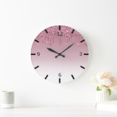 Prachtige roze druppelaar grote klok (Huis)