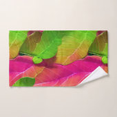 Prachtige roze en groene luifspatroon bad handdoek (Handdoek)