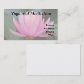 Prachtige roze en Paarse Lotus Flower Visitekaartje (Voorkant / Achterkant)