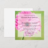 Prachtige roze feestelijke uitingen kaart (Voorkant / Achterkant)