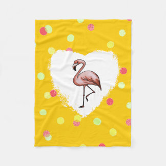 prachtige roze flamingo fleece deken