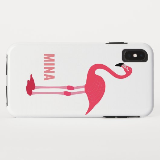 Prachtige roze flamingos ongewoon iPhone case (Achterkant (horizontaal))