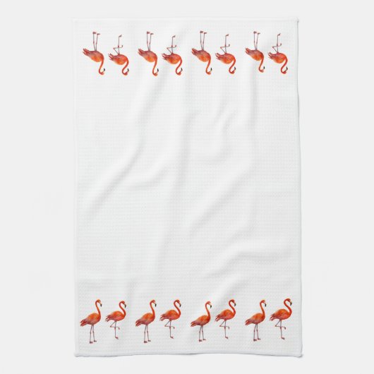 Prachtige roze flamingos theedoek (Verticaal)