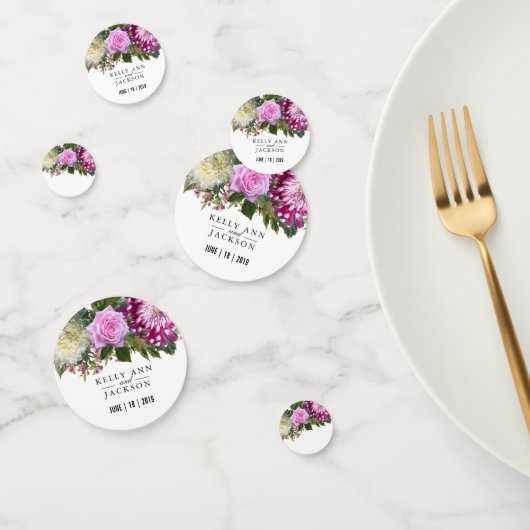 Prachtige roze Floral Wedding Confetti (Groep)